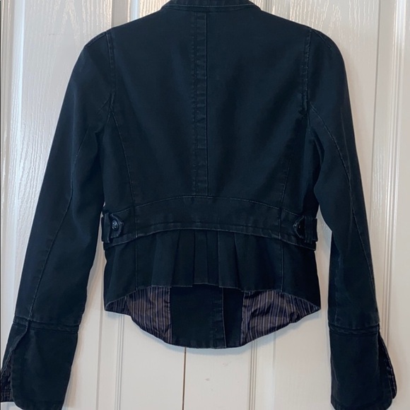Free People distressed black jacket size 2 - Picture 5 of 14